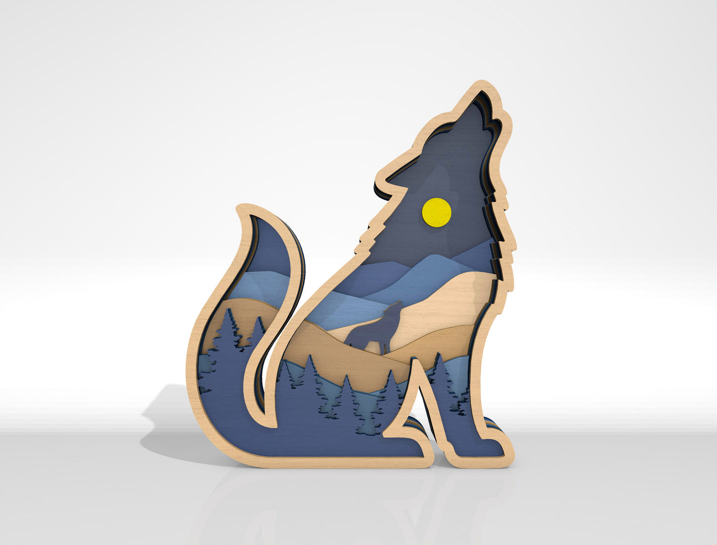 Multilayer Woodland Animal Scene SVG Bundle for xTool and Glowforge