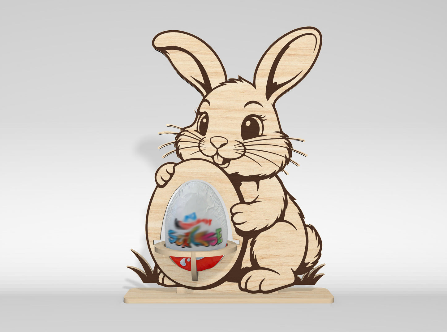 11 Easter Kinder Egg Holder Bundle SVG Laser Cut for LightBurn and Glowforge
