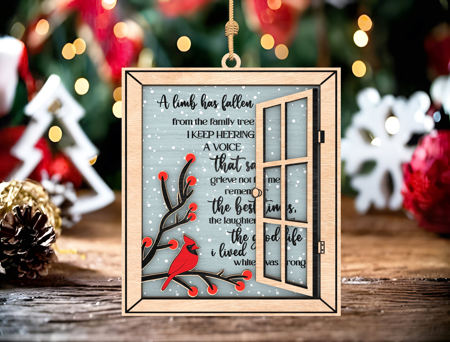 Memorial Window Ornament SVG Bundle for xTool and Glowforge