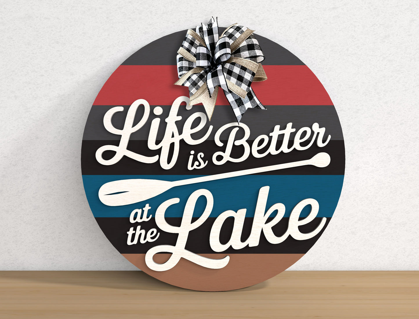Lake Life Door Sign SVG Bundle Laser Cut File for Glowforge and LightBurn