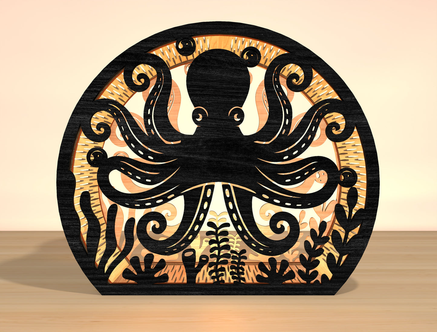 Ocean Animal Lantern SVG Laser Cut File for xTool and LightBurn