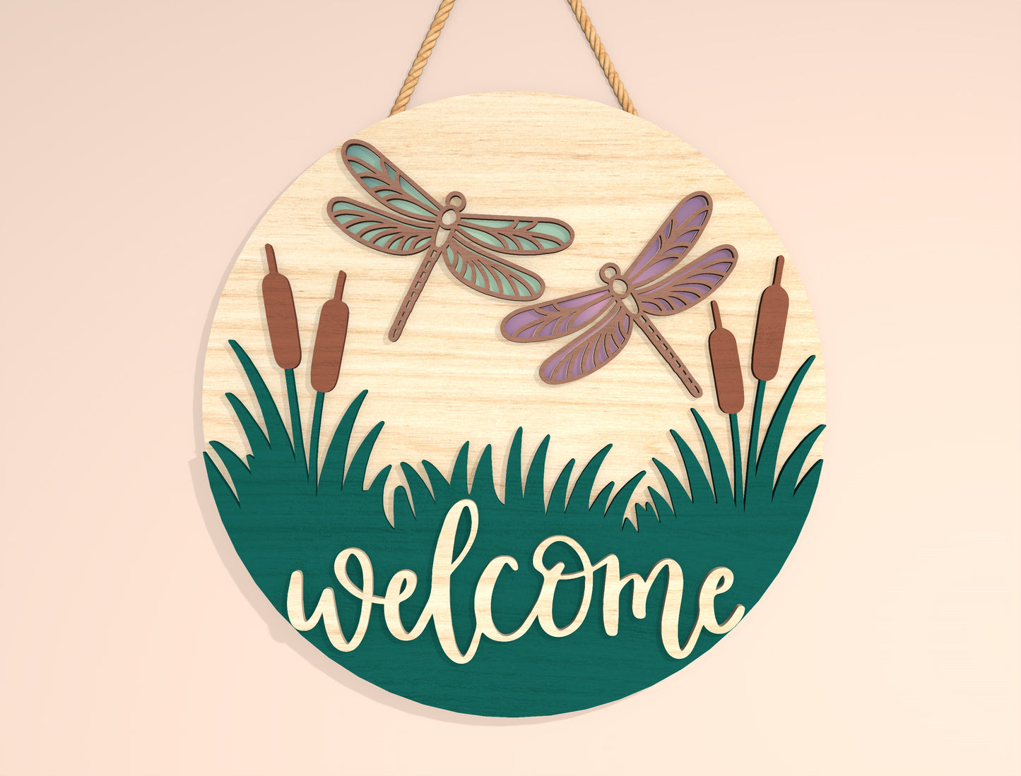 Summer Welcome Sign Bundle SVG Laser Cut File for Glowforge and LightBurn