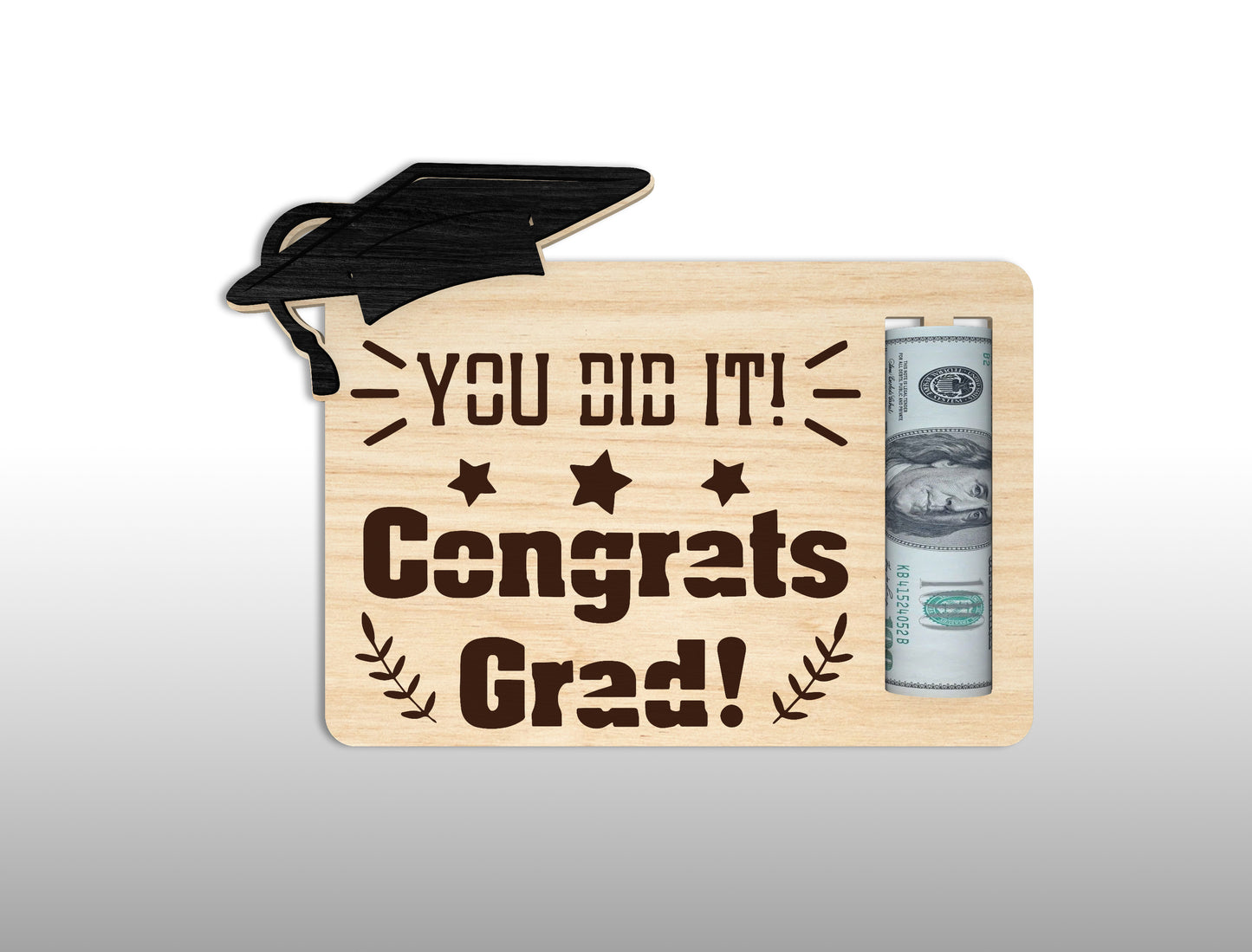 Graduation Money Holder SVG Bundle Laser Cut File for xTool and Glowforge