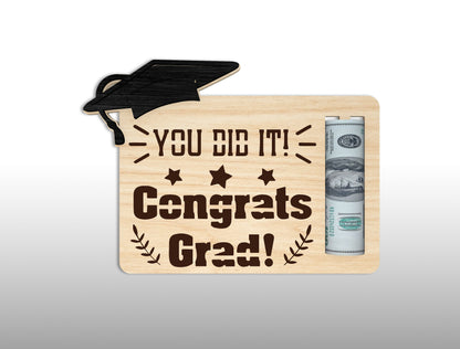Graduation Money Holder SVG Bundle Laser Cut File for xTool and Glowforge
