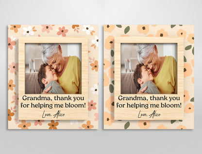 Flower Photo Magnet Frame SVG Bundle 11 Designs for Glowforge and xTool
