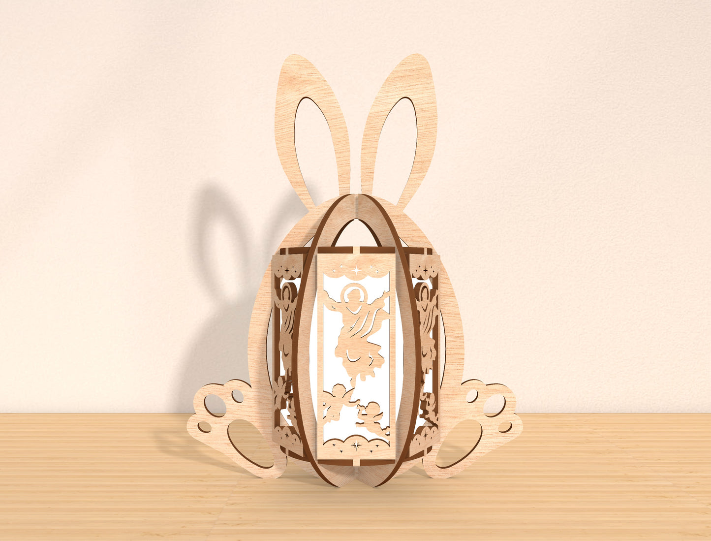 Easter Bunny Lantern SVG Bundle Ver3 Rabbit 8 Designs for LightBurn and xTool