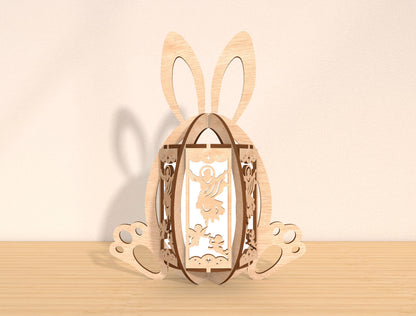 Easter Bunny Lantern SVG Bundle Ver3 Rabbit 8 Designs for LightBurn and xTool