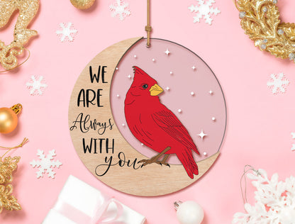 Cardinal Acrylic Ornament SVG Laser Cut File Bundle