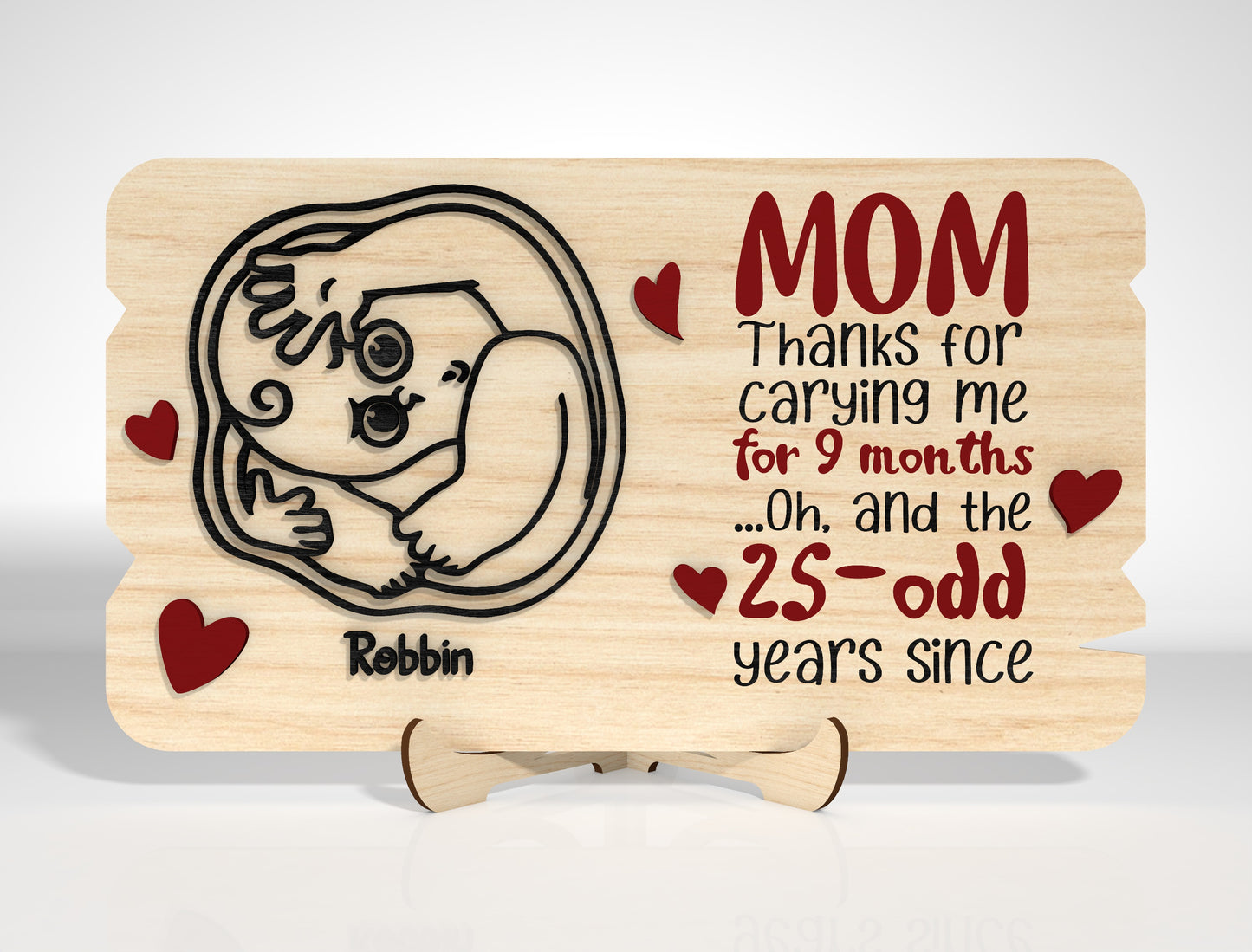 Funny Mom Wooden Sign SVG Bundle for Glowforge and xTool