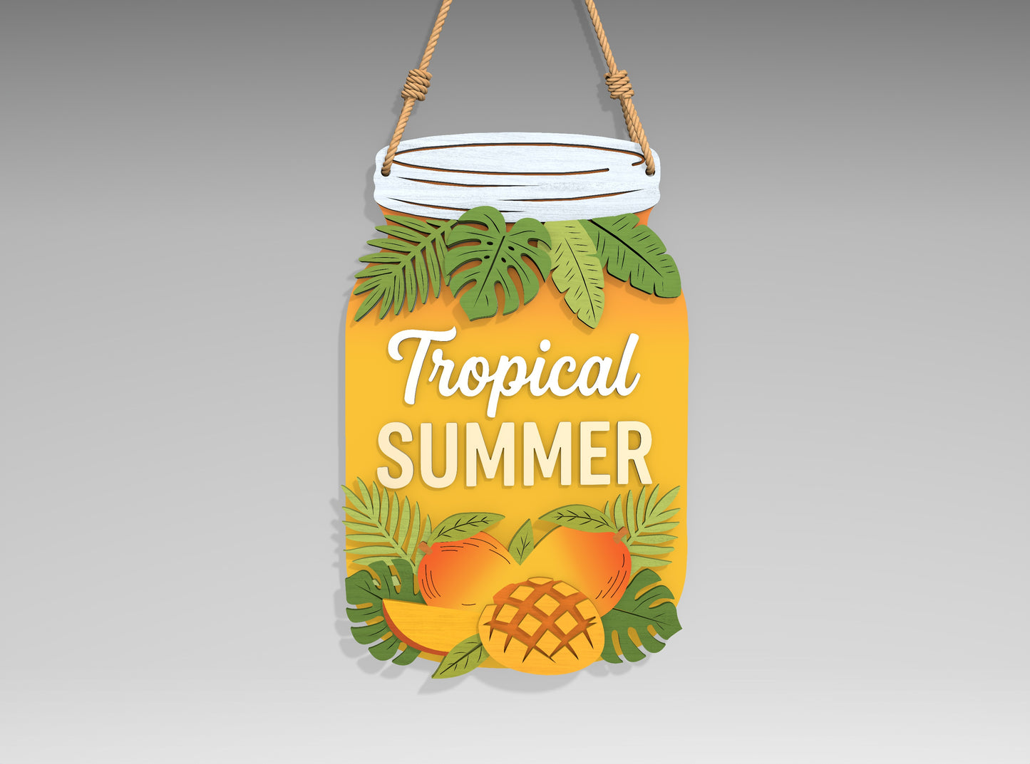Mason Jar Summer SVG Bundle for Glowforge and LightBurn