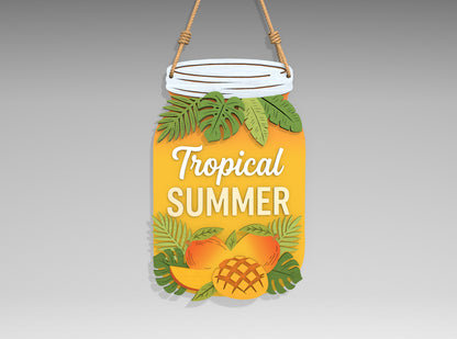 Mason Jar Summer SVG Bundle for Glowforge and LightBurn