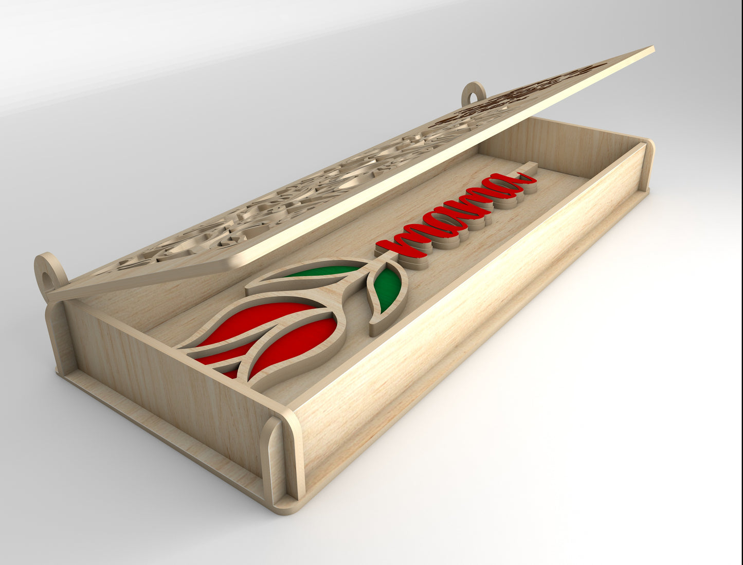 Mama Rose Gift Box SVG Wooden Keepsake Hidden Message for xTool