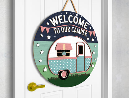 Camper Door Hanger SVG Bundle for Glowforge and xTool
