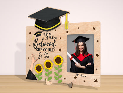 Graduation Photo Frame SVG Laser Cut File for LightBurn and Glowforge
