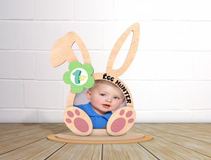 Easter Bunny Photo Stand SVG Kids Easter Photo Holder for LightBurn
