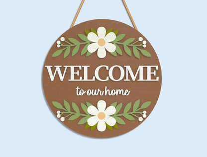Personalized Family Name Sign SVG Laser Cut File for Glowforge