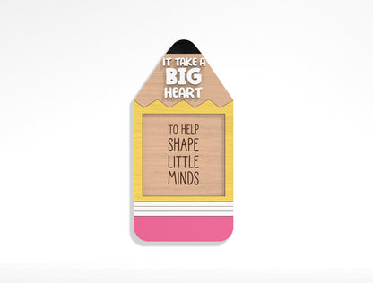 Teacher Sticky Note Holder SVG Bundle Laser Cut File for Glowforge