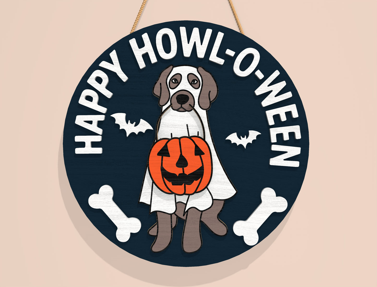 Happy Howl-O-Ween Dog SVG Bundle Laser Cut File | 12 Halloween Dog Designs | Funny Pet Decor | Glowforge, xTool, LightBurn, etc.
