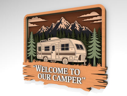 Camping Multilayer SVG Bundle for Glowforge and xTool