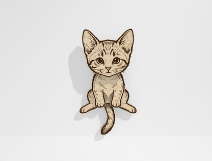 Moving Cat Magnet SVG Bundle for Glowforge and xTool