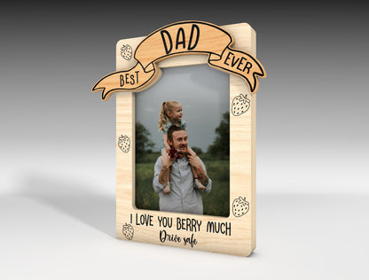 Dad Banner Photo Frame Plaque SVG Laser Cut File for xTool and LightBurn