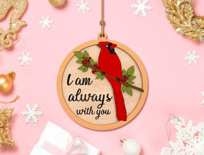 Cardinal Memorial Ornament SVG Laser Cut File for Glowforge