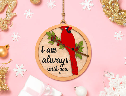 Cardinal Memorial Ornament SVG Laser Cut File for Glowforge
