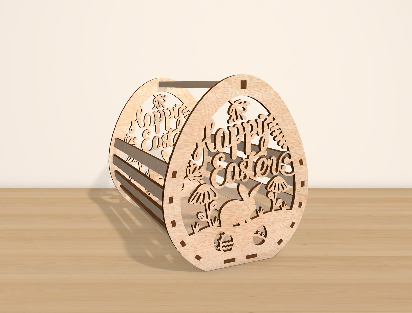 Easter Egg Basket Holder SVG Bundle Wooden Candy for Glowforge and xTool