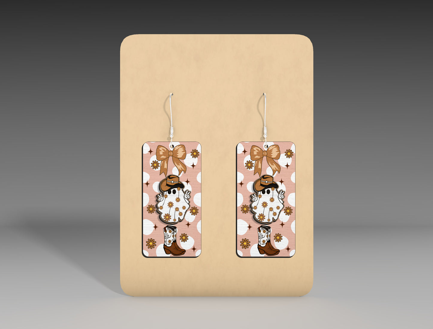 Halloween Rectangle Earrings SVG Bundle 10 Designs for Glowforge xTool