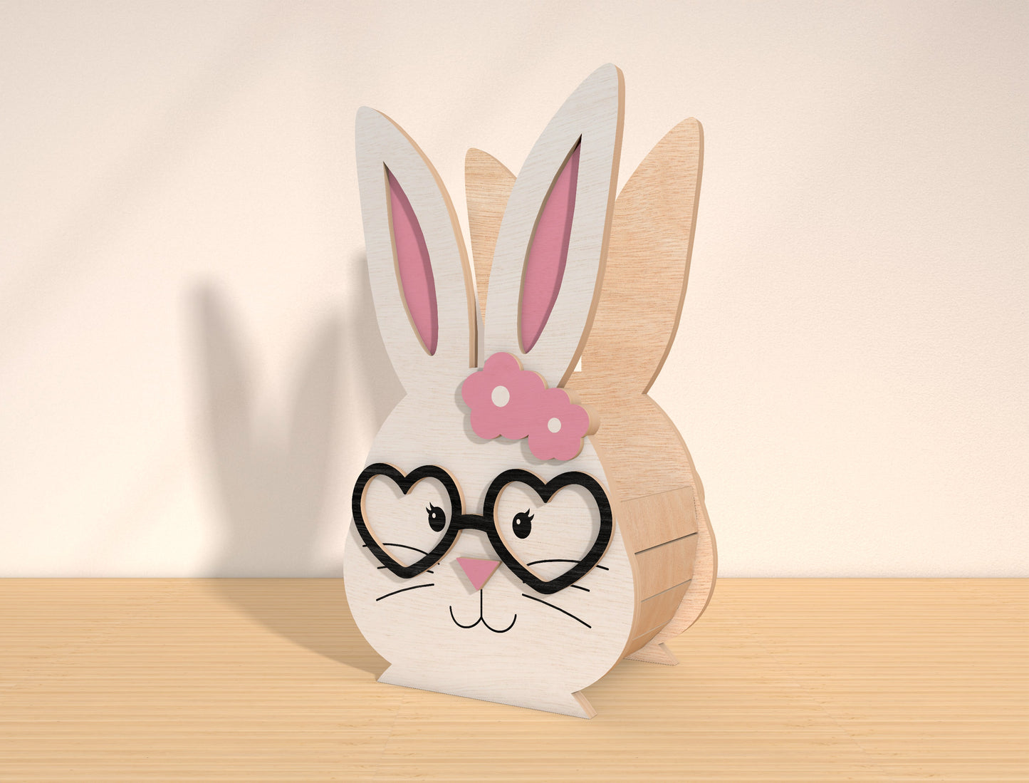 Easter Bunny Basket SVG Bundle Cute Bunny Egg for LightBurn and xTool