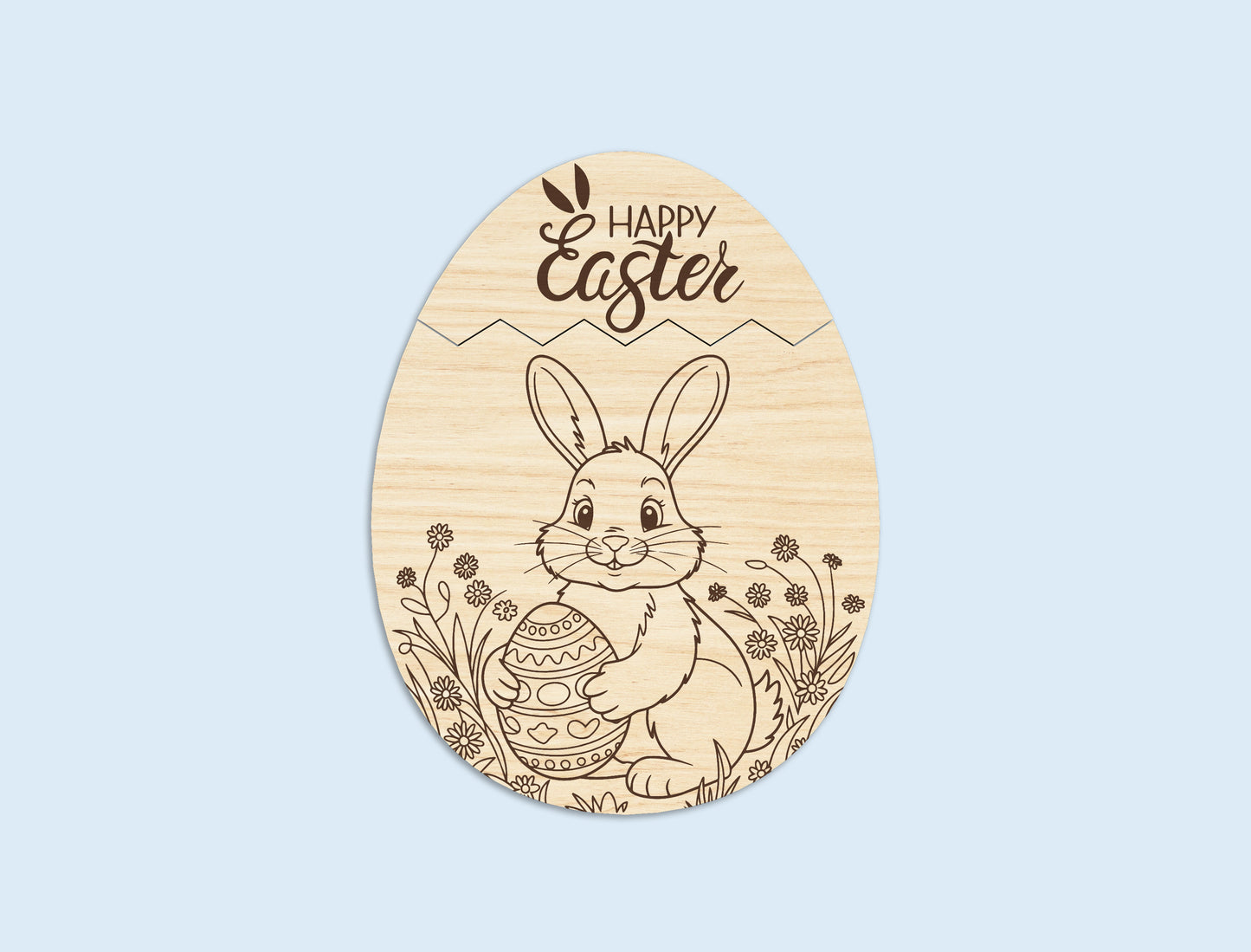 Chicken Egg Cash Holder Laser Cut File – Wooden Tabletop Decor – Easter Money Holder SVG – 6 Designs