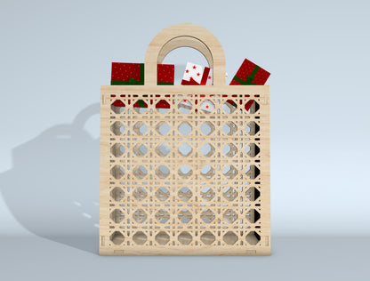 Gift Bag SVG Bundle for Glowforge xTool Laser Cut Gift Box File