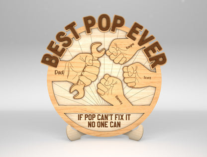 If Dad Can't Fix It Sign SVG Laser Cut File for Glowforge and LightBurn