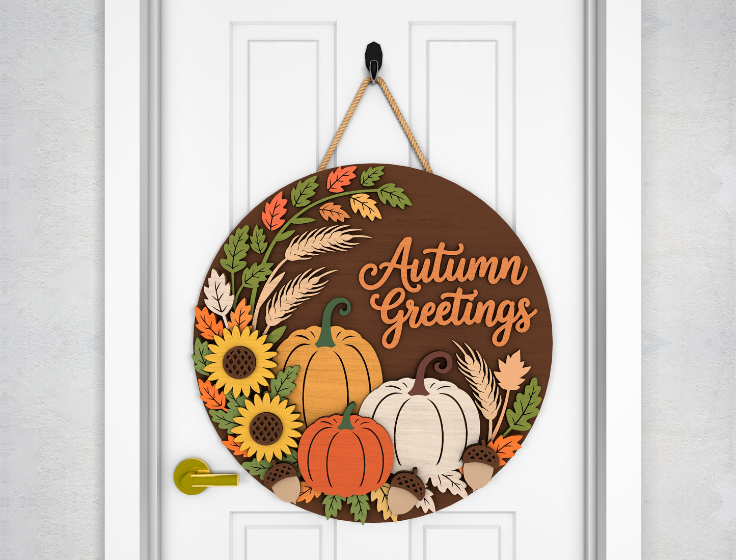 Fall Scarecrow and Truck Door Hanger SVG Bundle for Glowforge xTool LightBurn 6 Designs