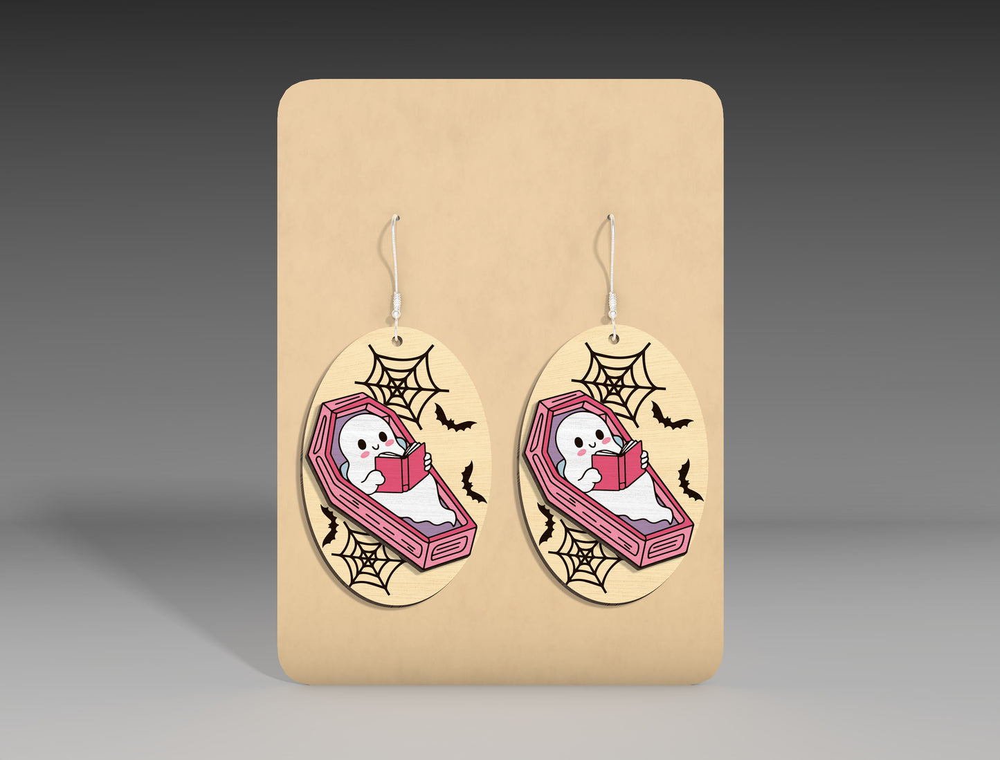 Halloween Skeleton Unicorn Earrings SVG Bundle 5 Designs
