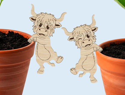 Cute Animal Planter Pot Hanger SVG Bunny Chick for Glowforge and xTool