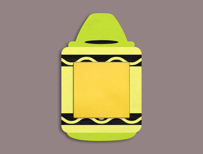 Personalized Teacher Sticky Note Holder SVG for Glowforge and xTool