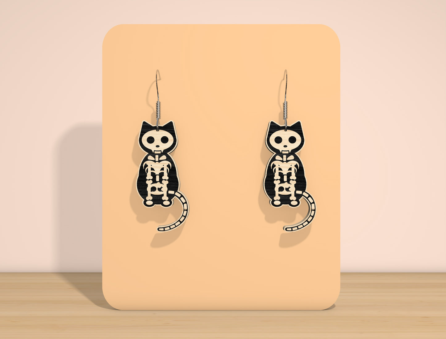 Halloween Skeleton Earrings SVG Bundle for Glowforge and xTool