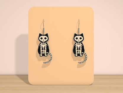 Halloween Skeleton Earrings SVG Bundle for Glowforge and xTool