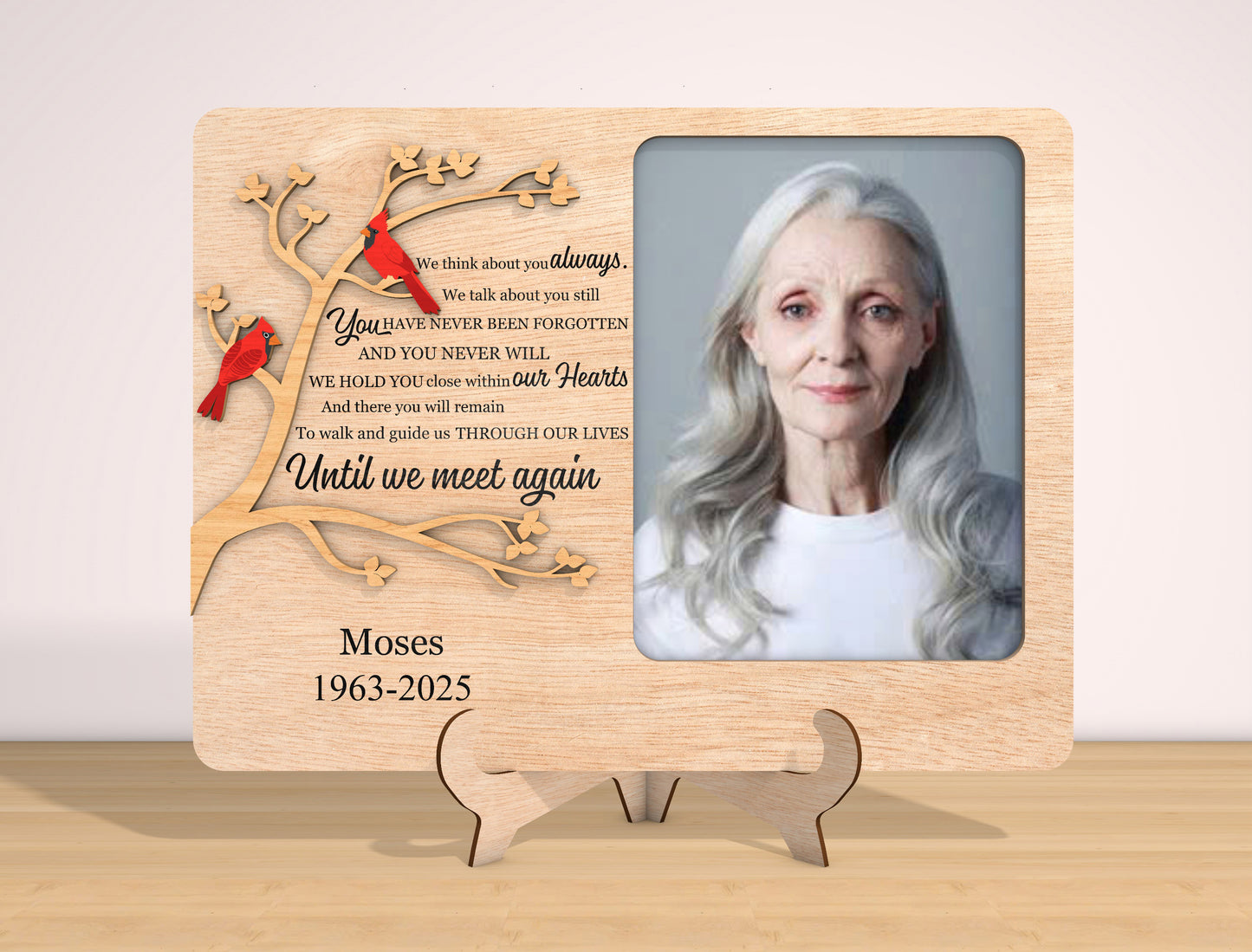 Memorial Photo Frame SVG Laser Cut File for Glowforge