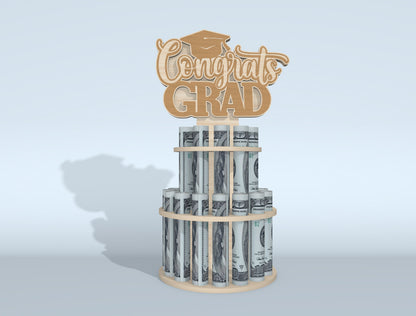 Graduation Money Cake SVG Bundle Laser Cut File for Glowforge and LightBurn