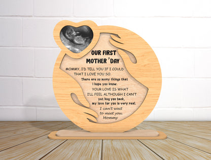 Our First Mother's Day Photo Frame SVG for Glowforge and xTool