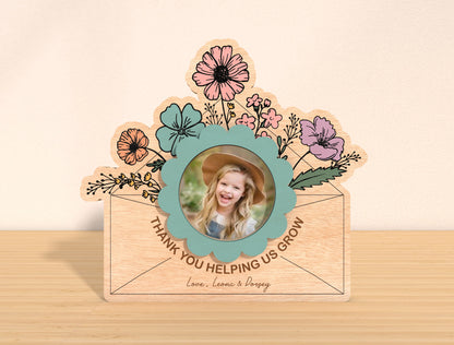 Mom Photo Frame Stand SVG Bundle Floral for xTool and LightBurn