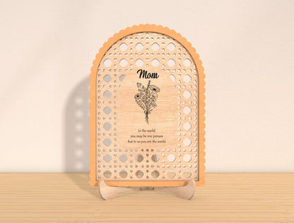 Mother's Day Floral Arch Sign SVG Bundle for Glowforge and xTool