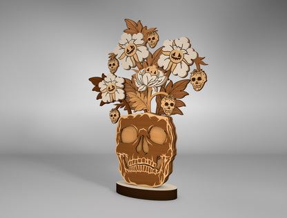 Halloween Pumpkin Flower Multilayer SVG for LightBurn xTool Glowforge