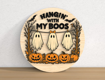 Funny Halloween Sign SVG Bundle 9 Designs Glowforge xTool