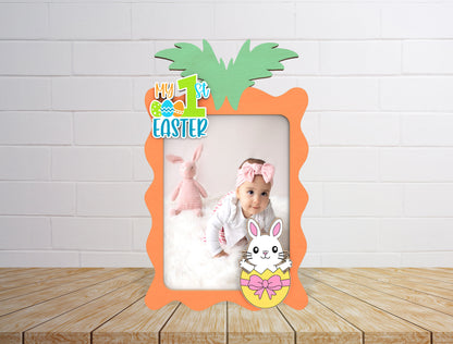 My First Easter Photo Frame SVG Bundle Baby Bunny for LightBurn and xTool