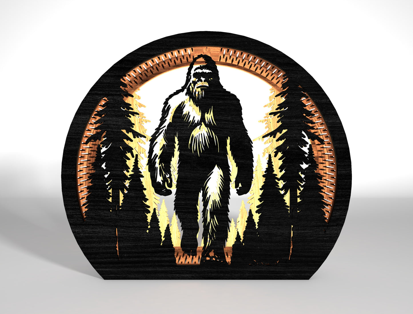 Bigfoot Sasquatch Walking SVG Bundle 9 Designs for LightBurn Glowforge xTool