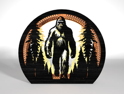 Bigfoot Sasquatch Walking SVG Bundle 9 Designs for LightBurn Glowforge xTool