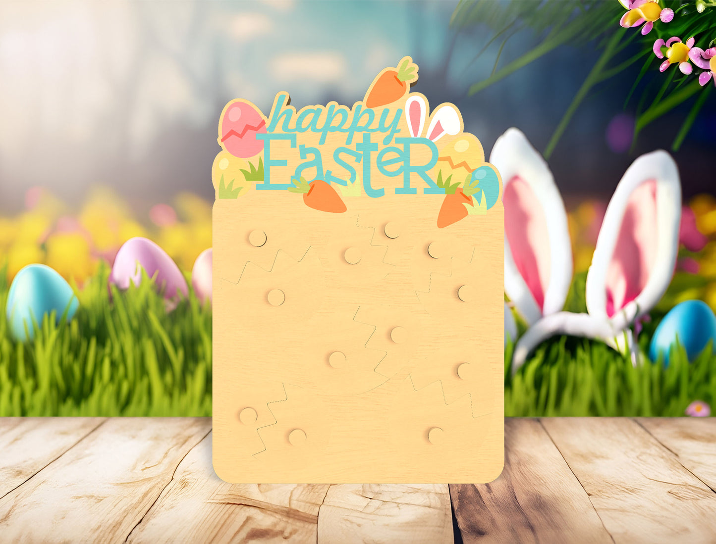 Easter Egg Game Board SVG Kids Table Activity for LightBurn and xTool